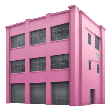 pink industrial building sticker