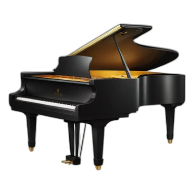 grand piano sticker