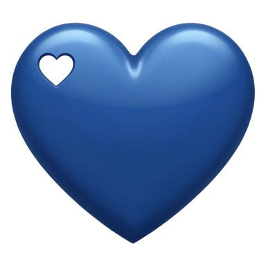 navy blue heart sticker