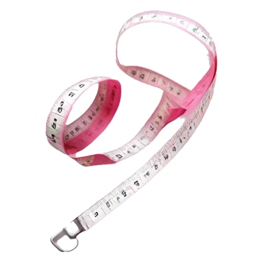 Pink measuring tape  sticker