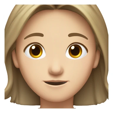 Light brunette, white girl with hands in an Asian boys hair sticker