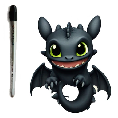toothless how-to-train-your-dragon tattoo sticker