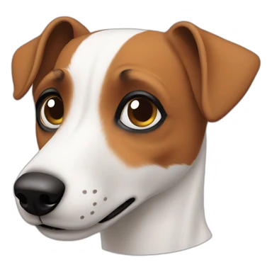jack russel confused tilted head sticker