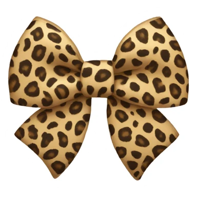 leopard bow sticker