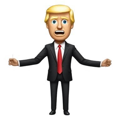 Stringed Marionette Trump sticker