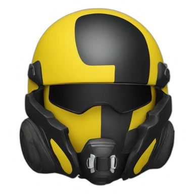 biker helmet black and yellow sticker