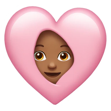 a baby pink heart sticker