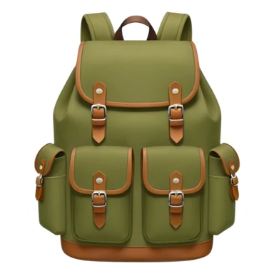 backpack front view storage sticker