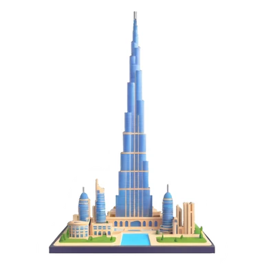 Burj Khalifa, modern skyscraper sticker
