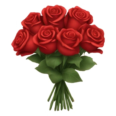 extravagant bouquet of red roses sticker