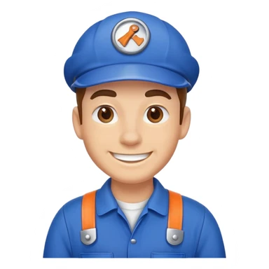 an illustration of a plumber sticker