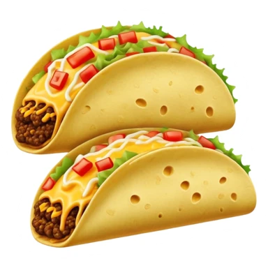 taco with extra cheese sticker