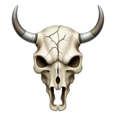 bull skull sticker
