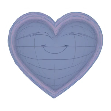 heart inside heart outline sticker