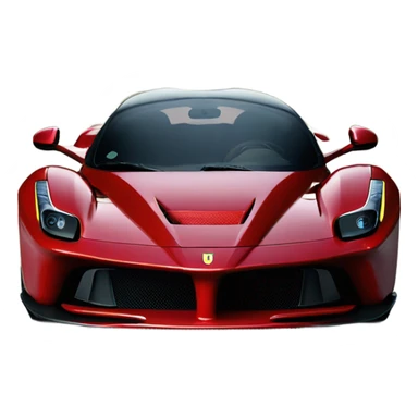 Burgundy Ferrari La Ferrari front sticker