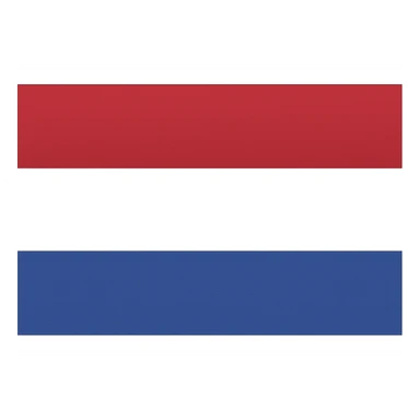 flat design style flag with red, blue and white stripes sticker