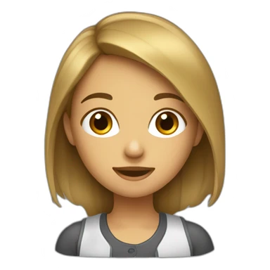 Fille qui ne répond pas au message sticker