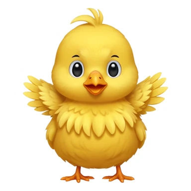 pollito saludando sticker