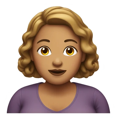 Plus-sized woman sticker