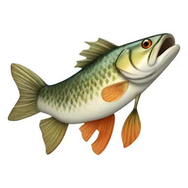 Pike fish sticker