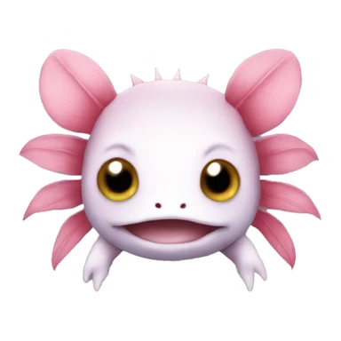 Axolotl face cute sticker