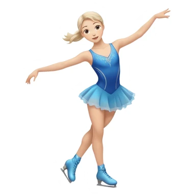 Figure skater sticker