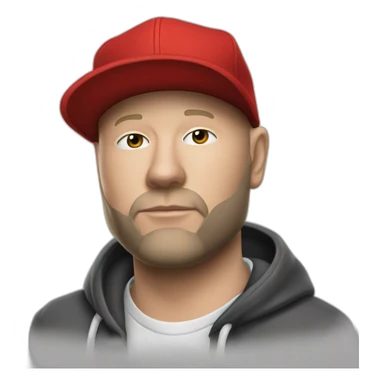 Fred durst casquette rouge sticker