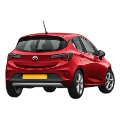 red opel corsa 2021 sticker
