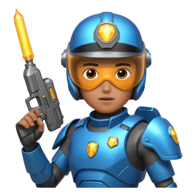 futuristic cop sticker