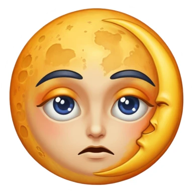 moon burned eyebrows alchemy accident sticker