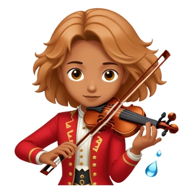 Epic war character from the future, water powers, loves violin, favourite color is red sticker