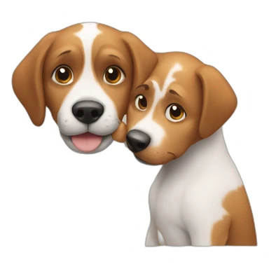 petting a dog sticker