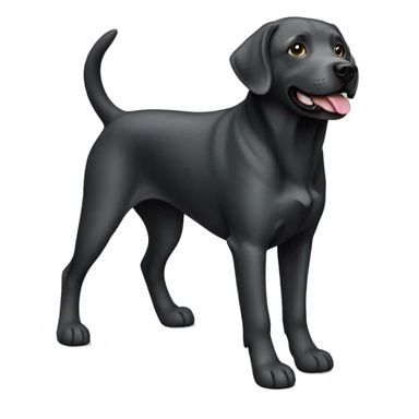 Charcoal Labrador retriever  sticker