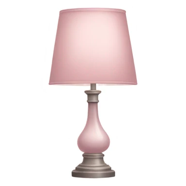 Pale pink lamp sticker