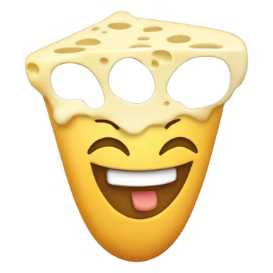 Happy gnocchis with cheese sticker