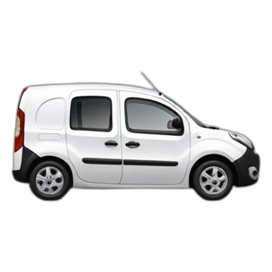 renault kangoo blanc de côté sticker