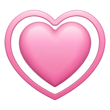 pink heart outline sticker