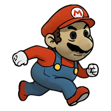 Mario running sticker