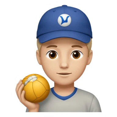 Nathaniel  with ball cap on backwards sticker