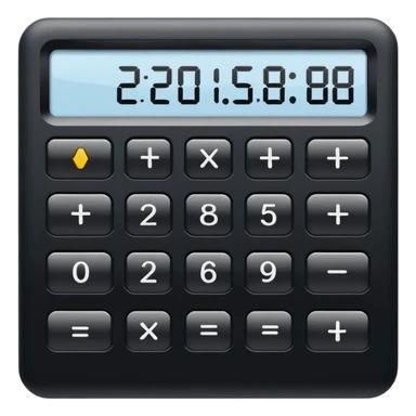 calculator digital  sticker