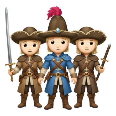 3 musketeers sticker