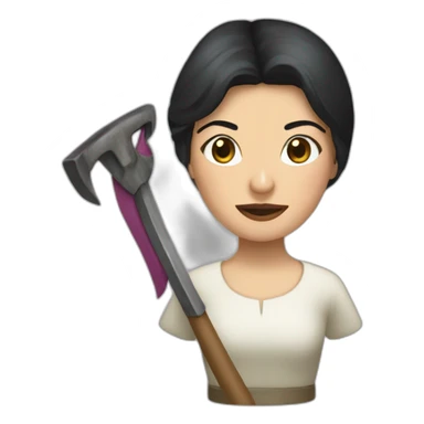 Isabel Díaz Ayuso scythe sticker