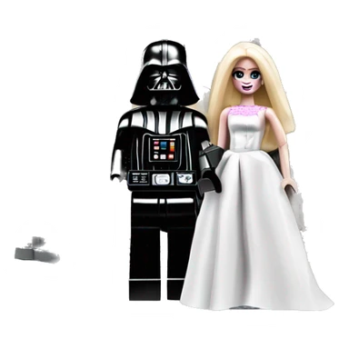 Lego Darth Vader and Barbie’s very dusty old disturbing disgusting ghostly haunted horror dream house mansion  sticker