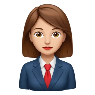 economist woman, brown hair, finance sticker