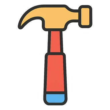 a detailed illustration of a construction tool sticker
