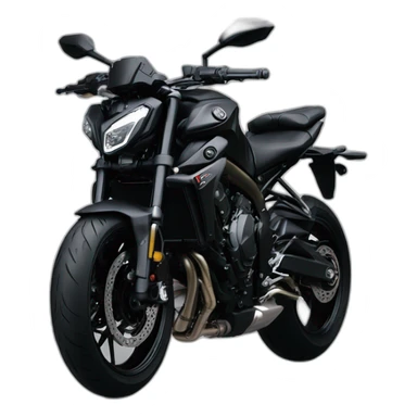 Yamaha MT-07 2019 black with akrapovic exhaust sticker
