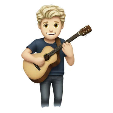 Niall Horan playing guitar  sticker