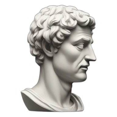 Stoic statue only with head emoji sticker