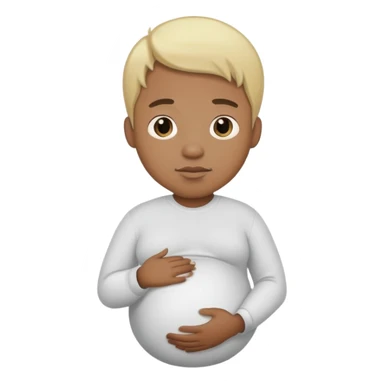 hombre negro rubio embarazado  sticker