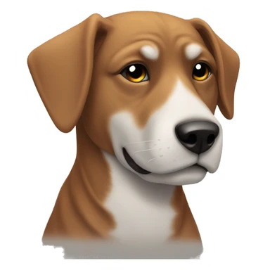 Un perro tomando el sol sticker